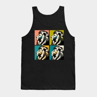 Bold Pop Art Lion Print - Add a Roaring Splash of Color to Your Space! Tank Top